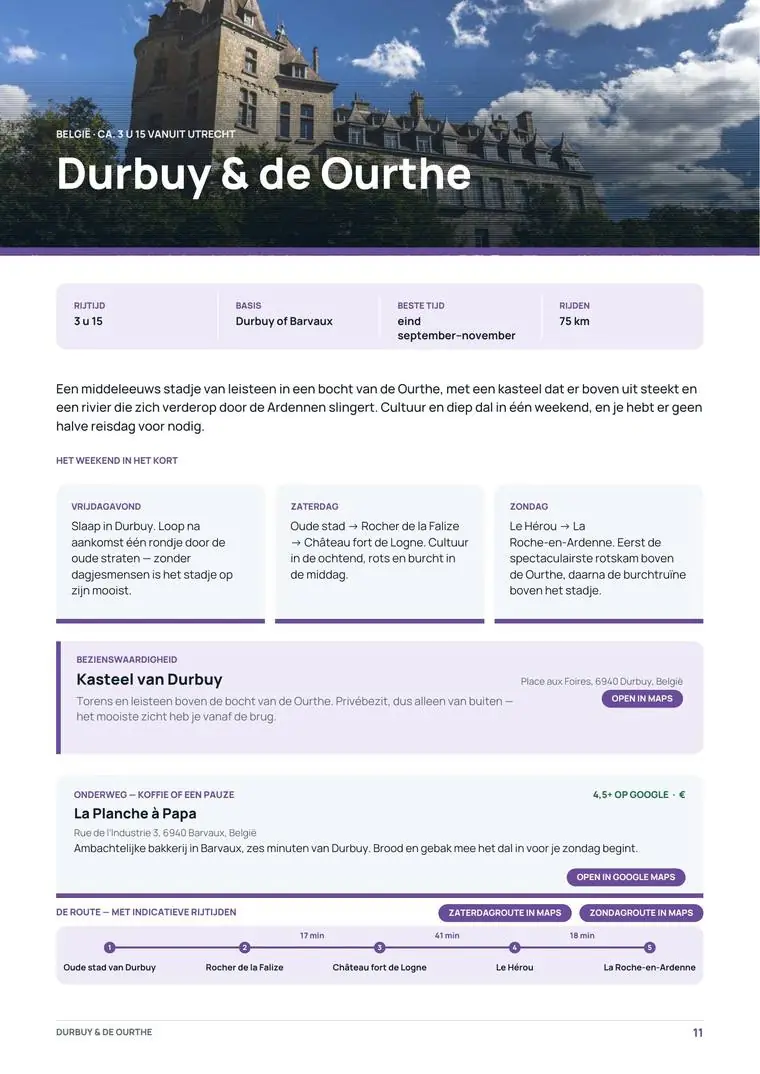 Durbuy en de Ourthe